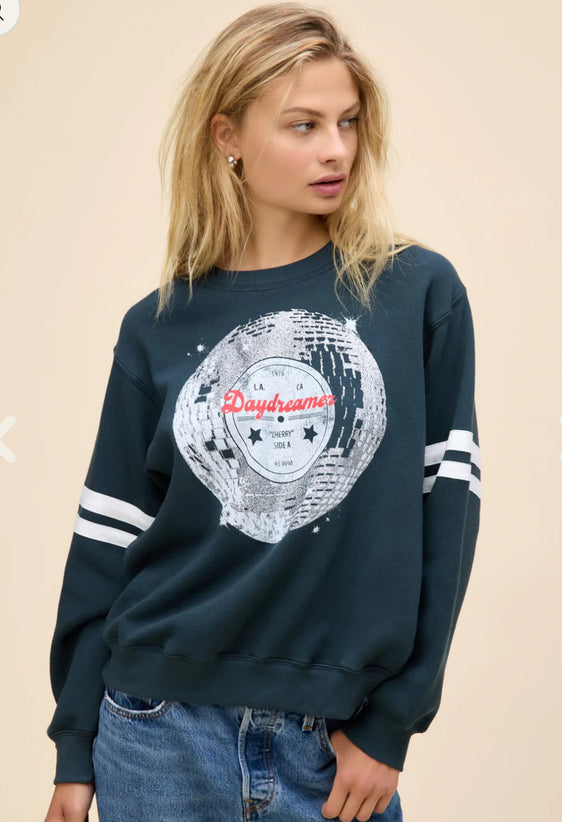 DAY DREAMER DISCO BALL SWEATSHIRT